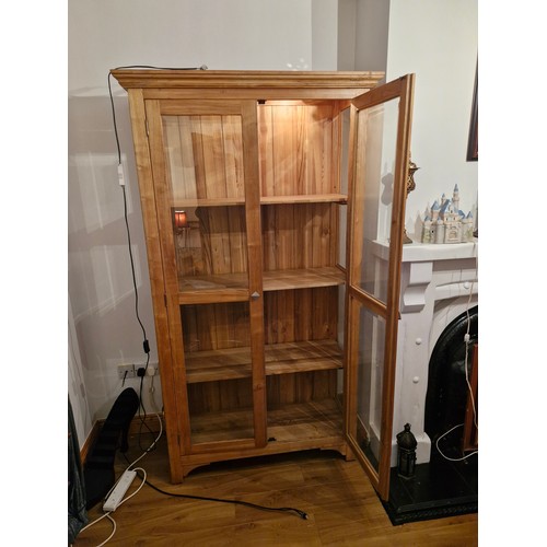 56 - Display cabinet with interior light from Casey's, Cork
approx 40 inches across 80 inches height 15 i... 