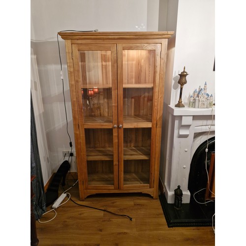 56 - Display cabinet with interior light from Casey's, Cork
approx 40 inches across 80 inches height 15 i... 