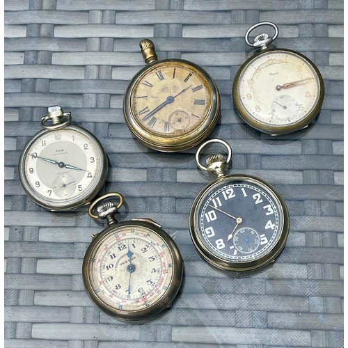 330 - 5 Vintage pocket watches for restoration