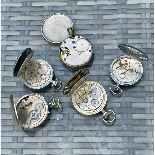 330 - 5 Vintage pocket watches for restoration