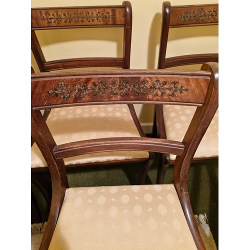 353 - 6 regency style dining chairs