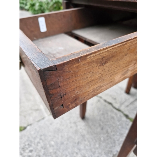 85 - Folding drop leaf table with side drawers