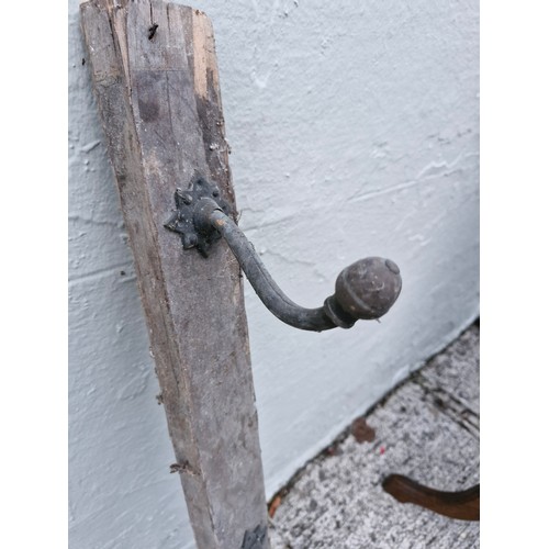 257 - early 1900s coat hook panel