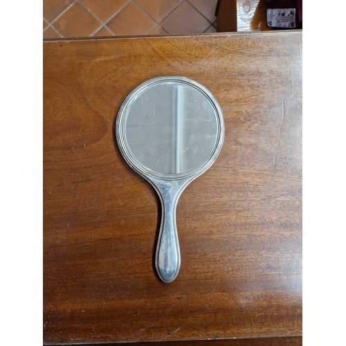 346 - Silver vanity mirror - Birmingham.  William Griffith and Sons early 1900s