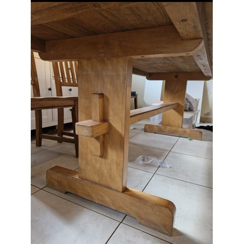 172 - Oak refectory style kitchen table