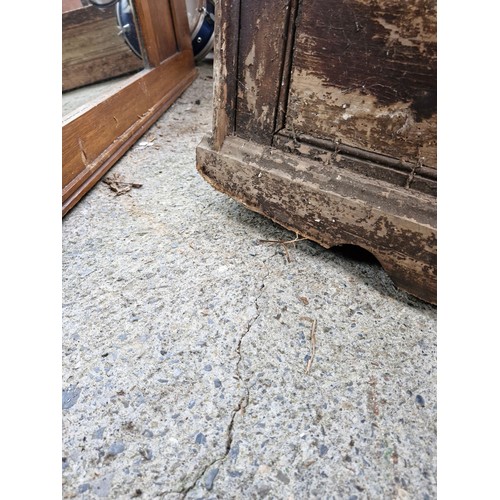 57 - An 1800s pine housekeepers cupboard for restoration