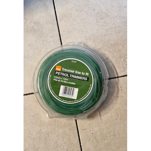 410 - B&Q trimmer line for petrol trimmers. 2mm x 122m fits 16-22cc models