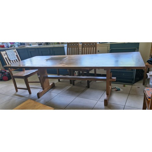 3 - Oak refectory style kitchen table