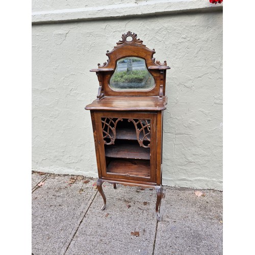 35 - A mahogany Victorian display cupboard