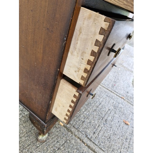 74 - An early 1900s drop front bureau