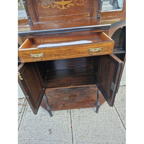 48 - An Edwardian rosewood chiffonier