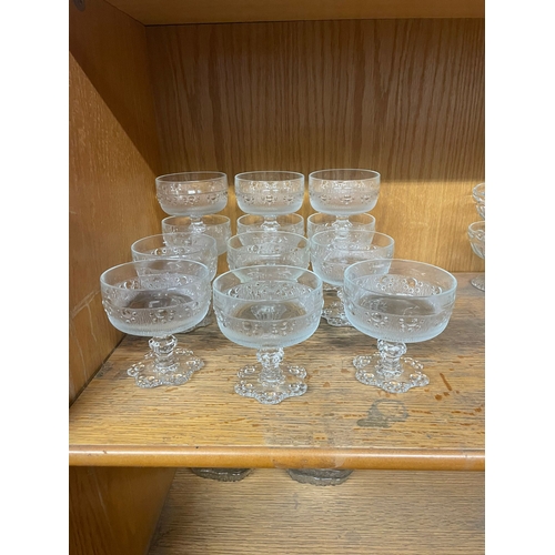 151 - A large selection of vintage glassware