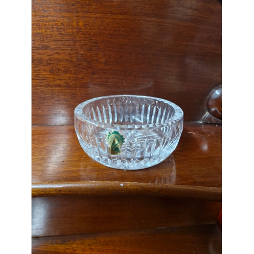 187 - Waterford Crystal powder bowl in original box.