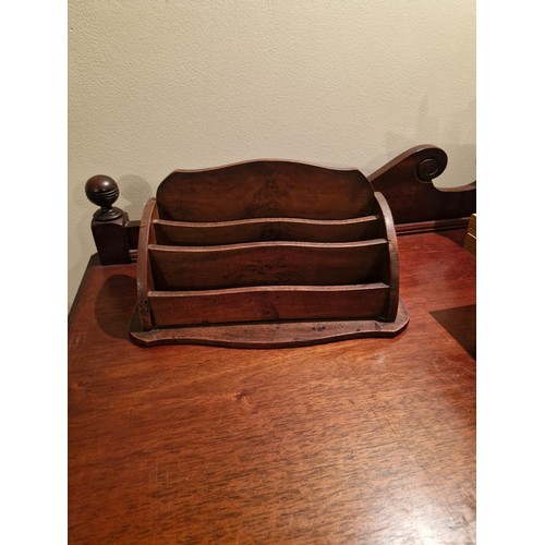 287 - Mahogany desk tidy