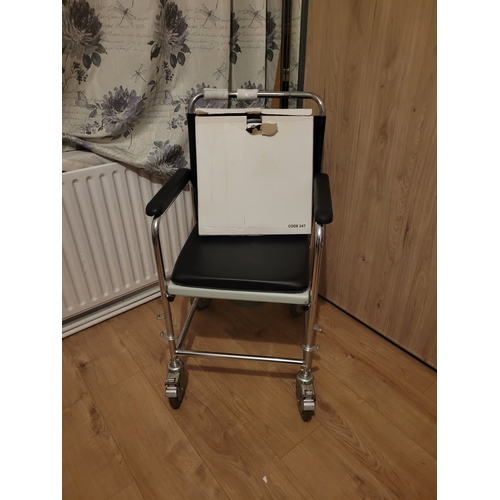 338 - Wheelchair seated commode New and unused