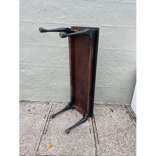 115 - Late 1800s coffee table mahogany on pine