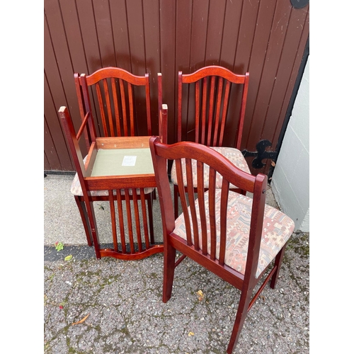 387 - A set of 4 vintage 90s dining chairs