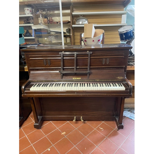 393 - Steiner piano. Agents Gill's Nassau street Dublin. Needs tuning.