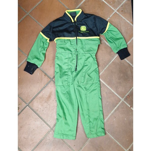 41 - 2 kids John Deere overalls. Age 1-2 and 3-4.