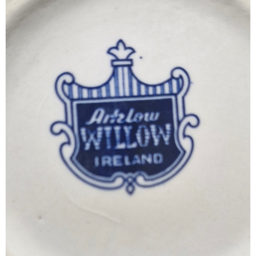 147 - Arklow Blue and White Willow pattern. Small milk jug or creamer. 5 inches approx