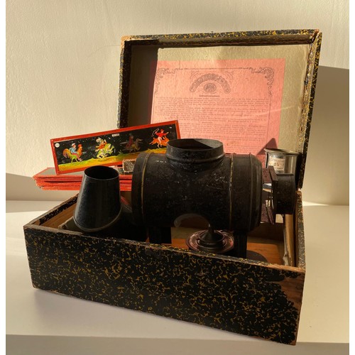 75 - Antique Magic Lantern and slides