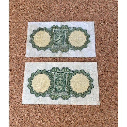 38 - Pair of vintage Irish Lavery £1 banknotes