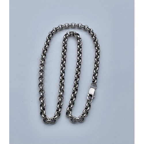 122 - 50g silver belcher chain