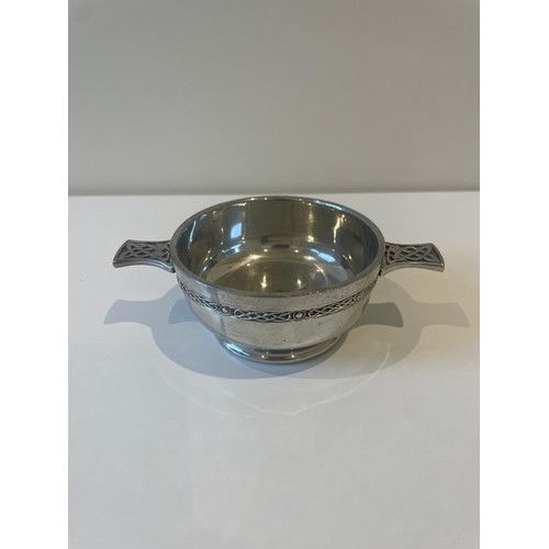 14 - Vintage Pewter Scottish Bowl