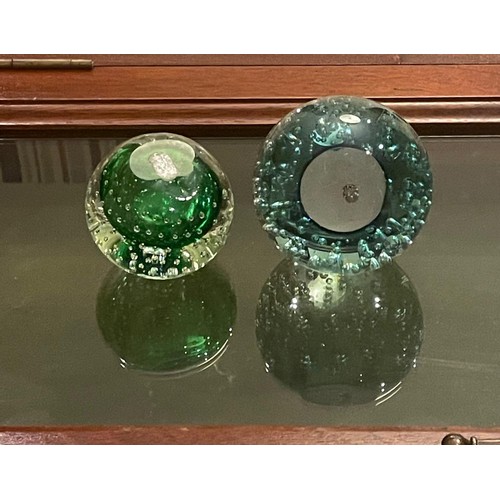 31 - 2 collectible glass paperweights