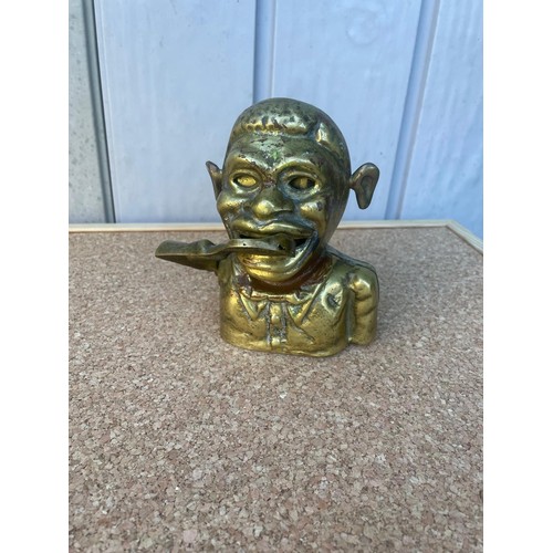 82 - Vintage brass money box