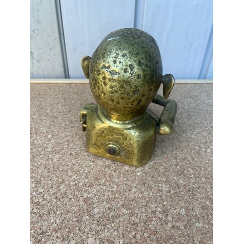 82 - Vintage brass money box