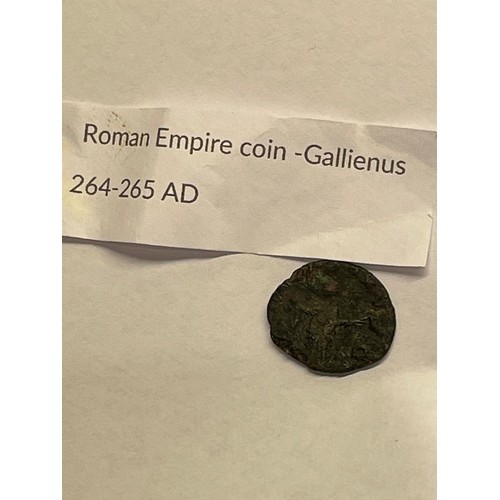 156 - Roman coin
Roman Empire coin Gallienus 264-265 AD