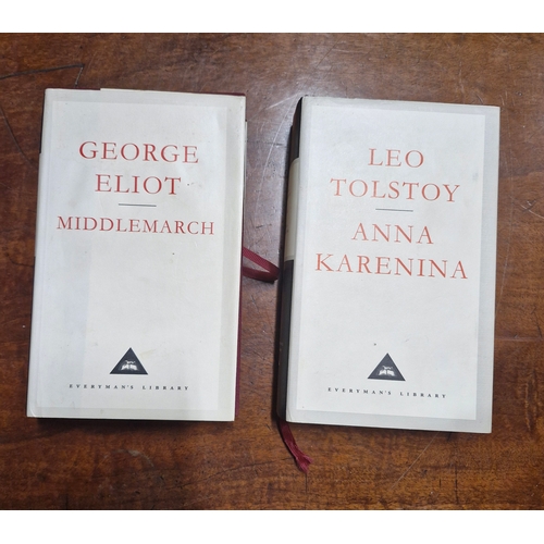 187 - Everyman's Library - Anna Karenina Leo Tolstoy and Middlemarch George Elliot. 1991