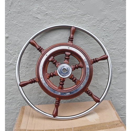 132 - Ships wheel 18' approx.