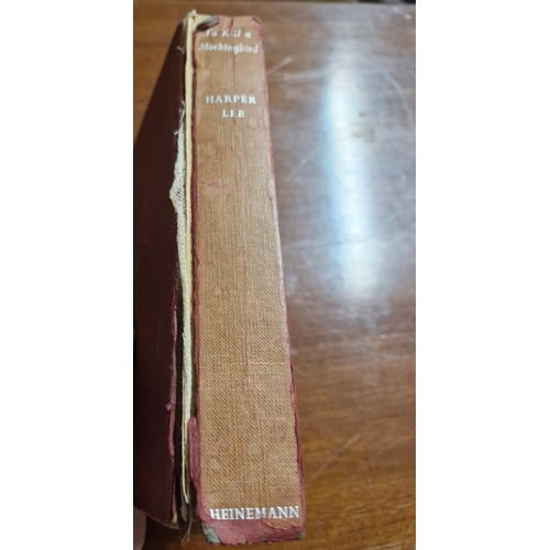 86 - To Kill a Mocking Bird
Harper Lee
HEINEMANN. 1960.
First UK Edition.
Damaged spine