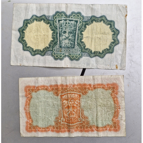 147 - Lady Lavery pound note and a Lady Lavery 10 Shilling note.