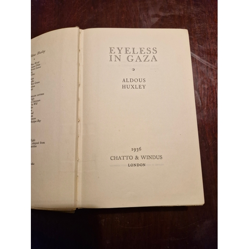 168 - Huxley, Aldous - Eyeless in Gaza, 1st edition, 8vo, cloth, Chatto and Windus, London 1936
Slightly l... 