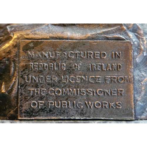 20 - The Dying Cúchullain. 1916 commemorative sculpture. A 1966 bronze figure after Oliver Sheppard's ico... 