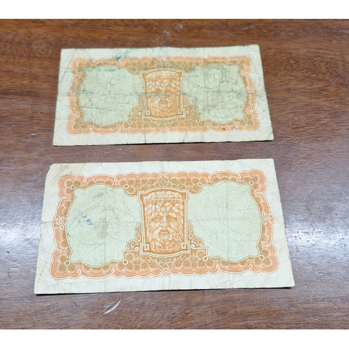 344 - Two Lady Lavery Ten Shilling notes.