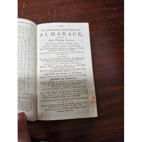 359 - The Treble Almanack of the year 1815. The Gentleman's and Citizen's Almanack, John Watson Stewart.
A... 