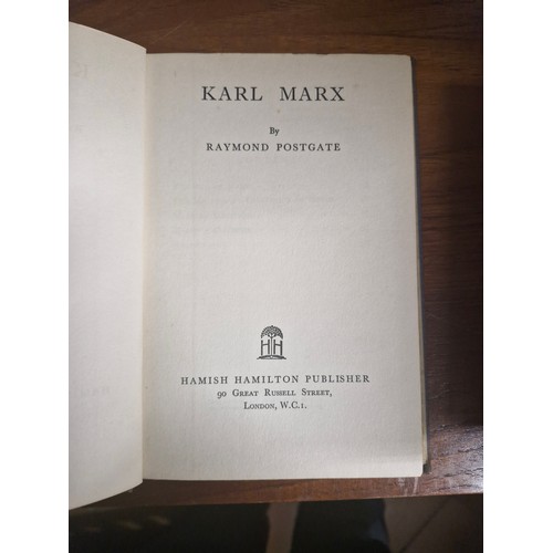 112 - Makers of the New World. Karl Marx. R W Postgate. inscribed 1933.