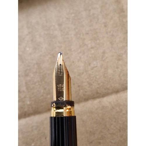 12 - Waterman fountain pen, 18k nib.