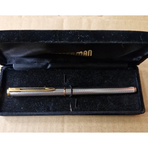 12 - Waterman fountain pen, 18k nib.