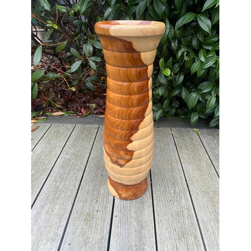 337 - Handturned India vase.