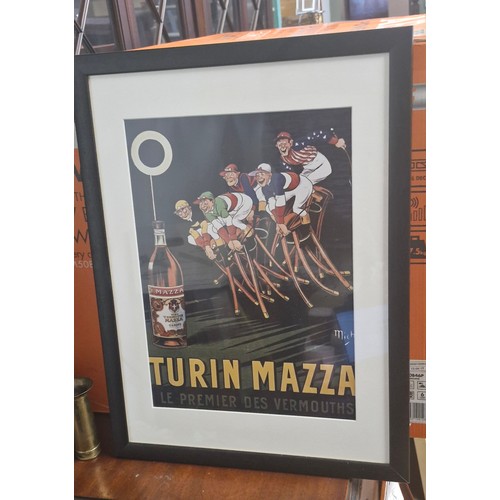 18 - Turin Mazza Vermouth advertising print