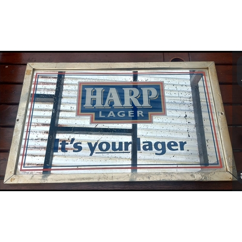 24 - Vintage Harp pub mirror