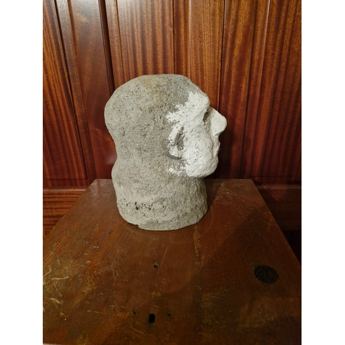 28 - Sculptural impression of a head.