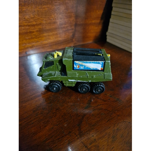 73 - Matchbox K Iii 1975 rocket launcher.