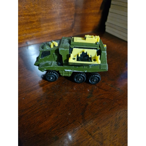 73 - Matchbox K Iii 1975 rocket launcher.