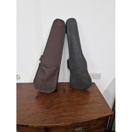 62 - A pair of violin cases